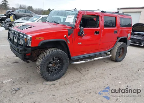2004 Hummer H2 из США, поврежденный, VIN 5GRGN23U54H120134